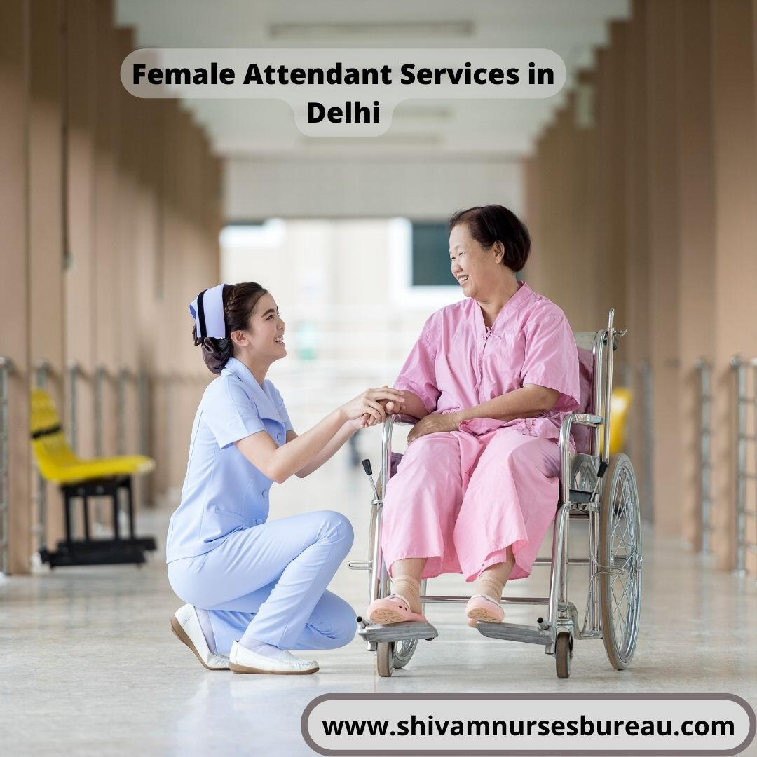 female attendant in Delhi